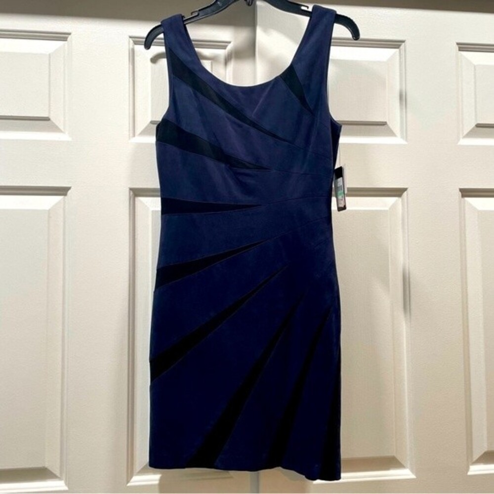 NWT Guess Blue and Black Starburst Dress Size 8